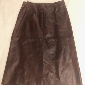 Vintage GAP 100% Leather Skirt